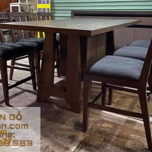 Bộ bàn kết hợp quầy đảo - tủ