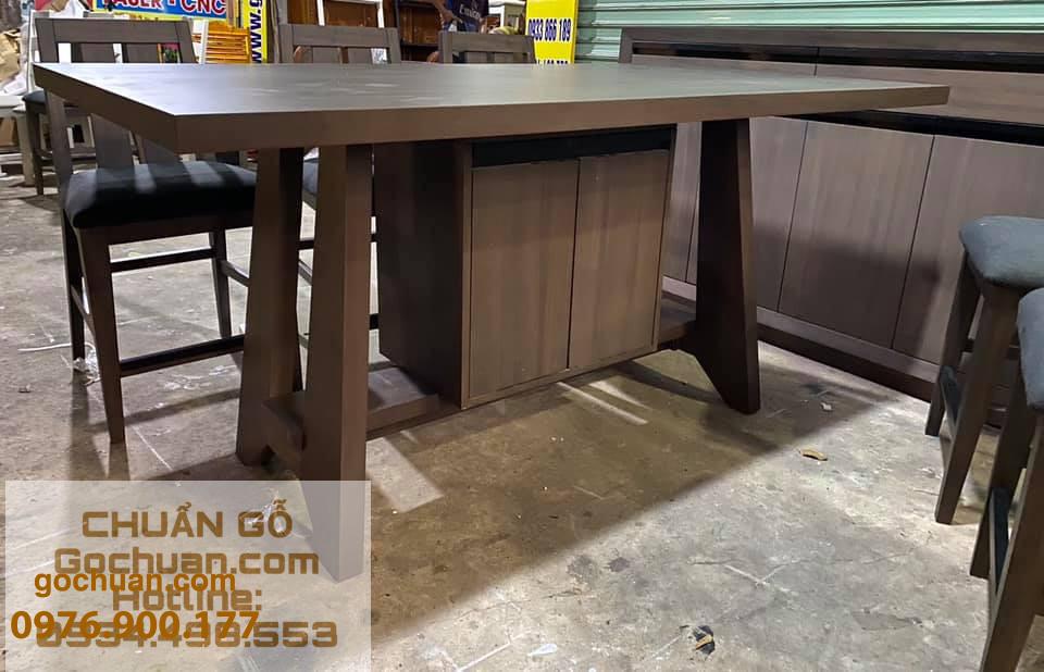 Bộ bàn kết hợp quầy đảo - tủ - Hình ảnh 2