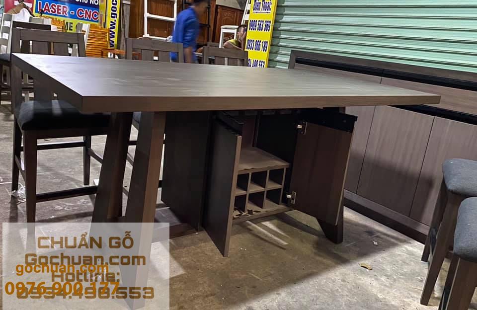 Bộ bàn kết hợp quầy đảo - tủ - Hình ảnh 3