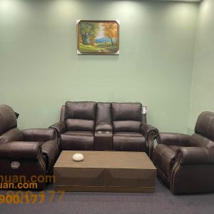Combo Sofa da bò chỉnh điện