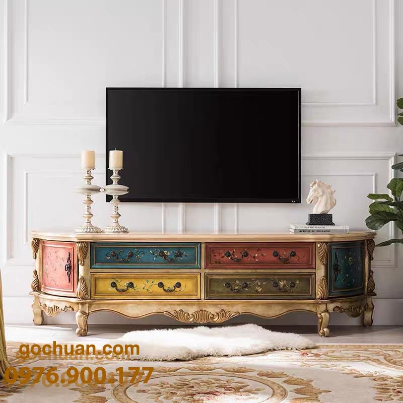 Kệ tivi tân cổ điển 2mcp