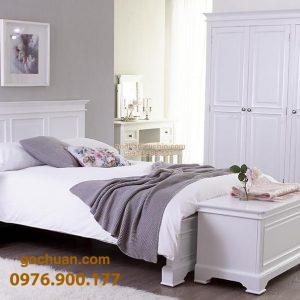 Bộ Phòng Ngủ hiện đại Trắng BP195