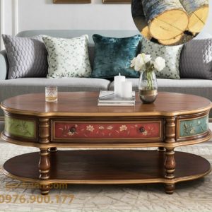 Bàn sofa tân cổ điển 1m4