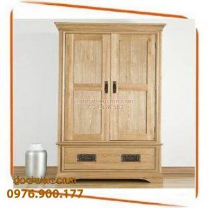 Tủ Áo Gỗ Sồi Mỹ 2 cánh VN