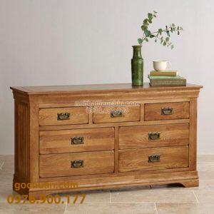 Tủ Hộc 7 Ngăn Gỗ Sồi Mỹ 155