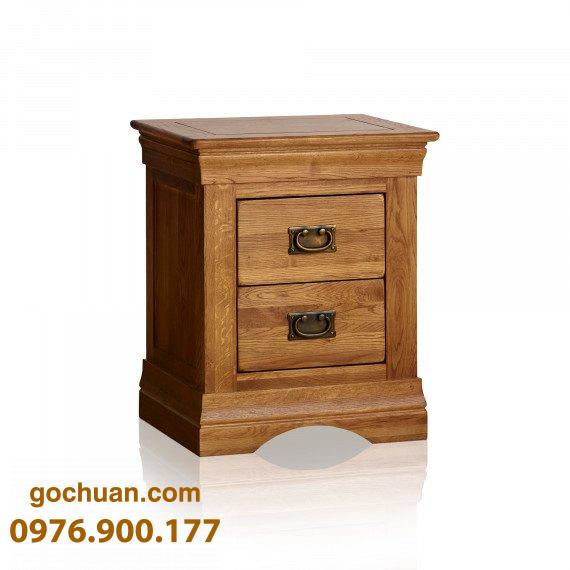 Tủ Đầu Giường Gỗ Sồi 2 hộc TAB2HC