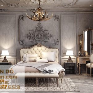 GIƯỜNG KINH CỔ ĐIỂN CAO CẤP XUẤT KHẨU PHONG CÁCH BẮC ÂU